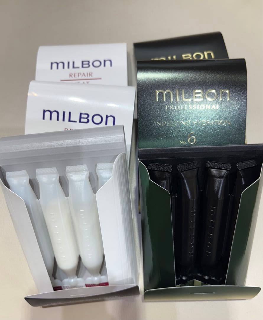 MILBONインダルジングハイドレーションリペアヒート　ホームケアキット各10個