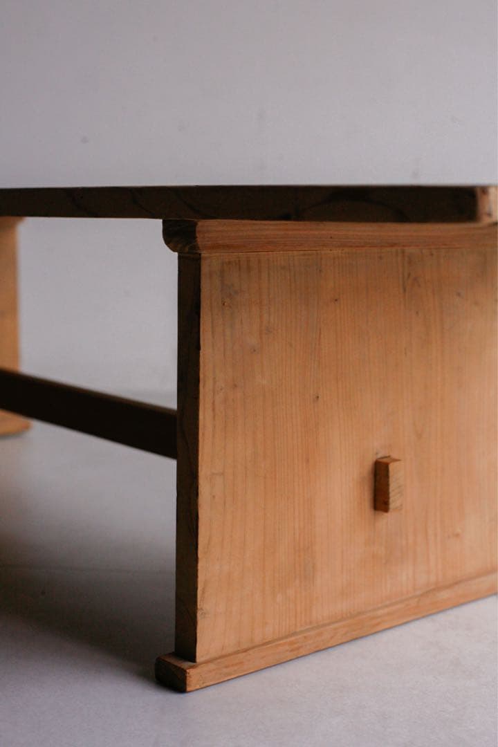 文机　杉材　無垢材 ローテーブル 飾り棚　古家具　古道具 アンティーク