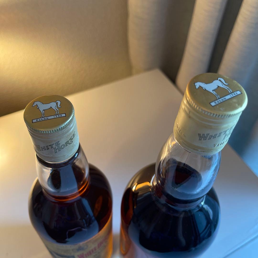 ホワイトホース 1960年代　馬車　4頭　左馬　760ml 946ml 2本組