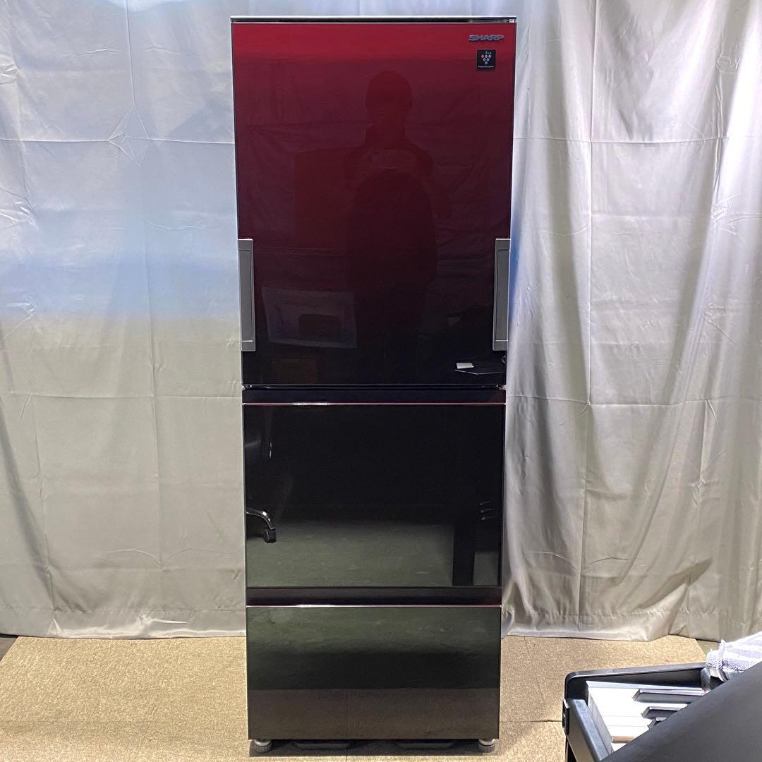 ＆ わりと美品 SHARP 冷蔵庫 356L SJ-GW36E-R レッド
