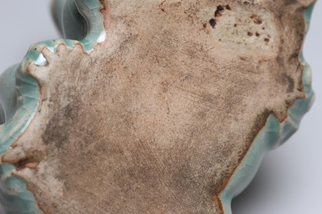 李朝　青磁龍型水滴　青磁　書道具　朝鮮古美術／骨董品【正一古美術】