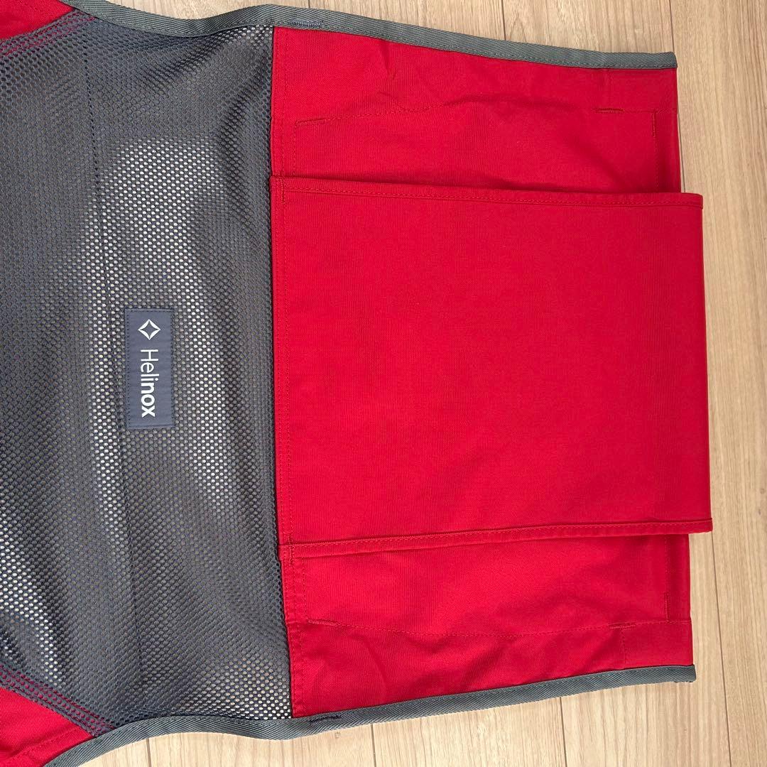 希少色 Helinox サバンナチェア スカーレット/アイアンブラック