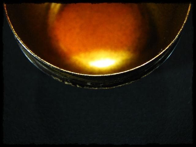 時代 金蒔絵 松鶴流水文 棗 内梨子地 茶道具 u50