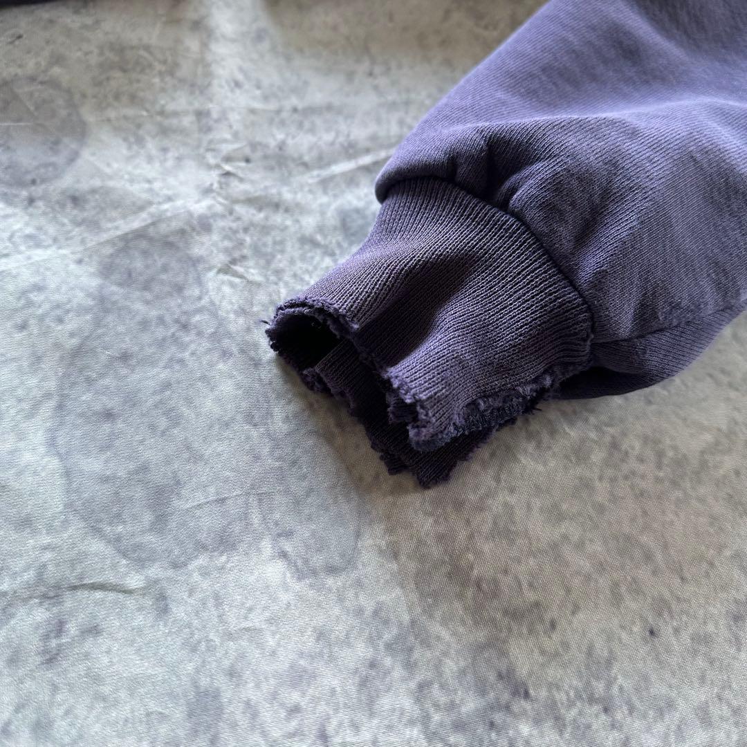 肯*ズ様 【90s】茄子紺 RUSSELL HIGHCOTTON USA製 無地