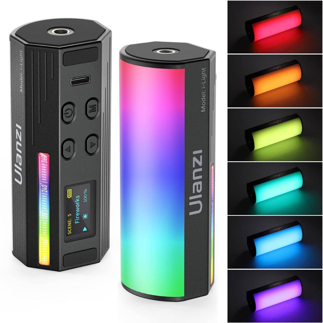 USB-C充電式LEDビデオライト マグネット搭載 2000mAh
