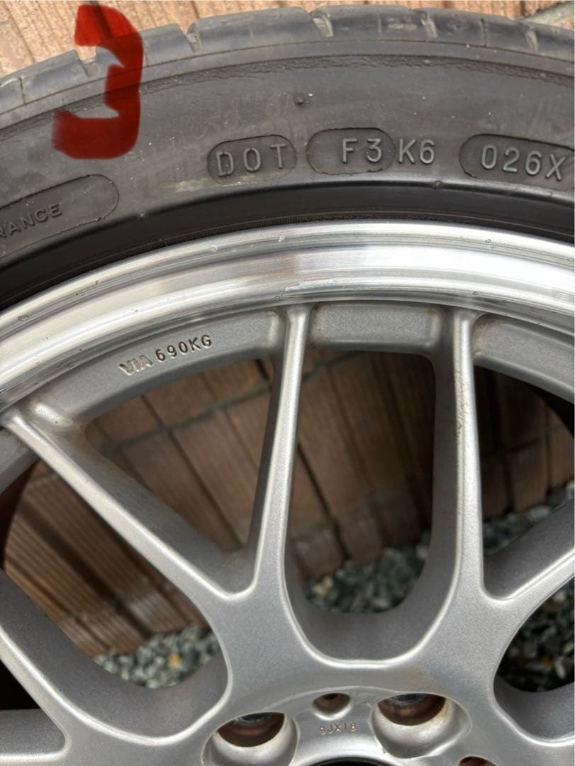 BBS 18インチ ホイールセット ミシュランタイヤ付き