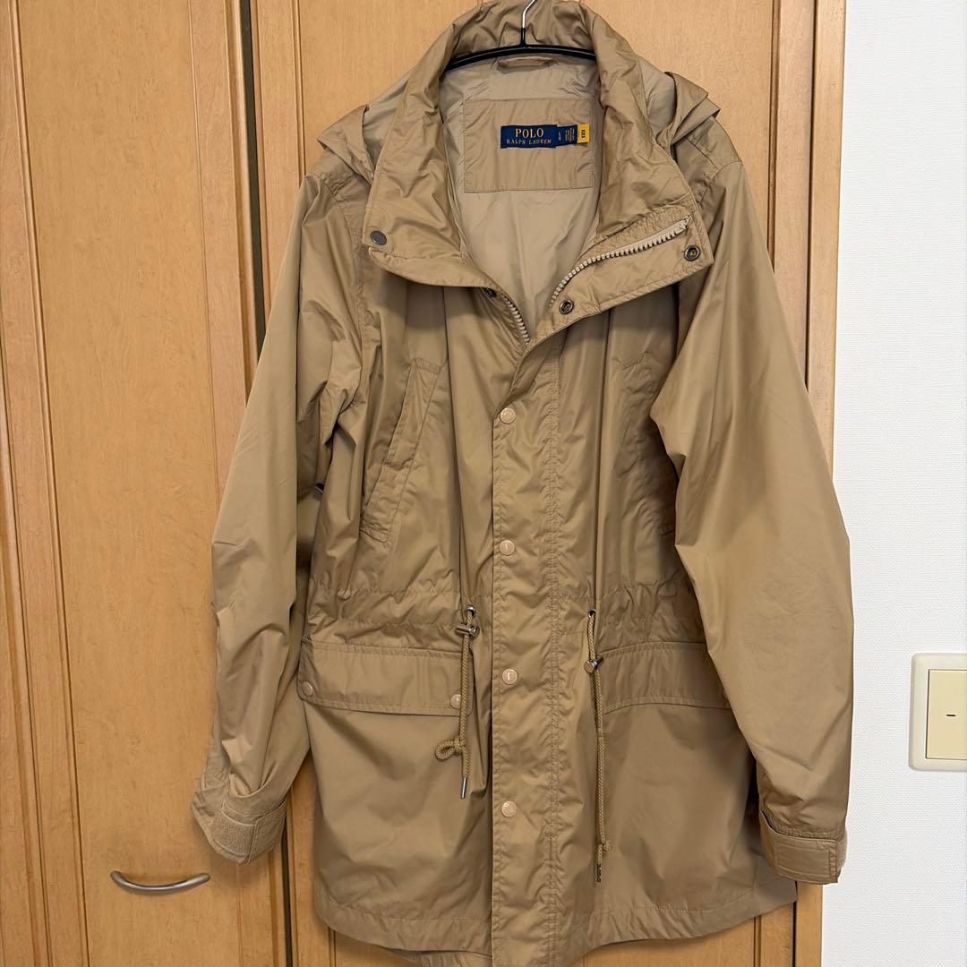 POLO RALPH LAUREN ベージュモッズコートキルティングコート付き