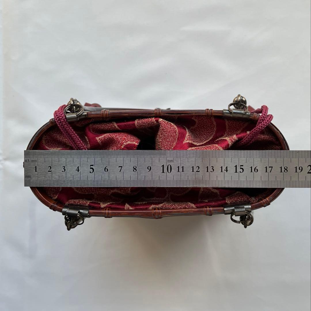 【竹籠バッグ２点セット】未使用　かごバッグ 浴衣 着物 竹細工 和装小物