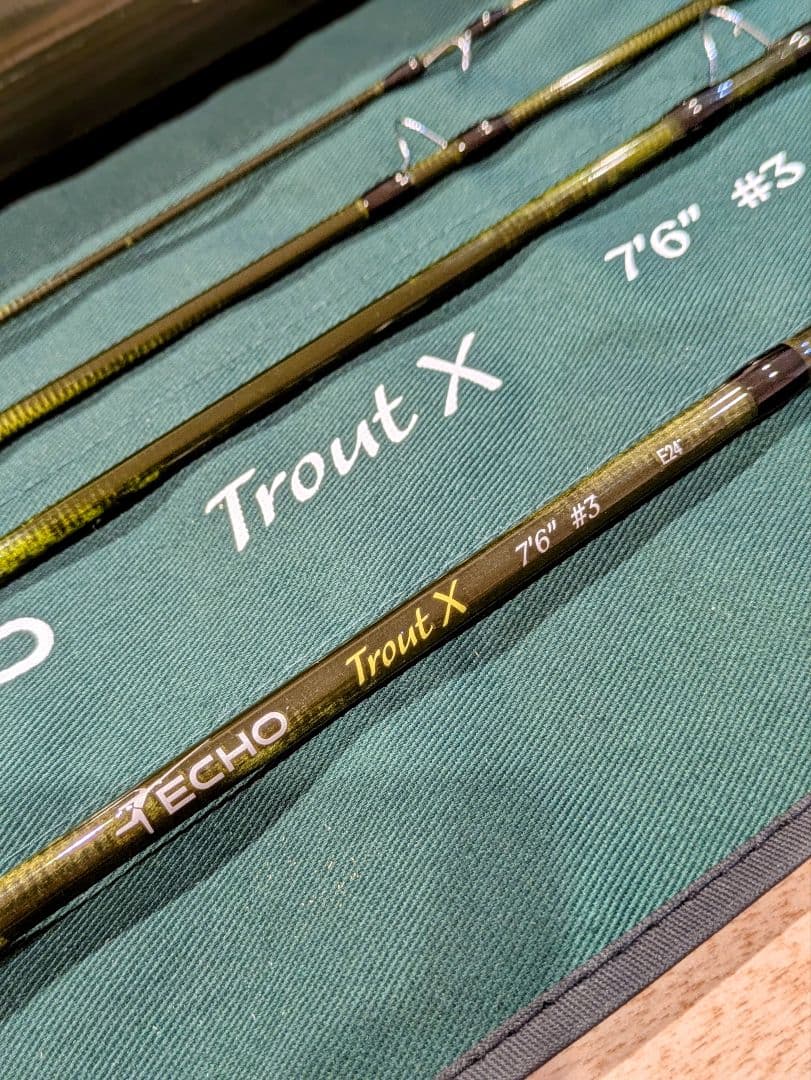 ECHO Trout X 7'6\" #3 フライロッド