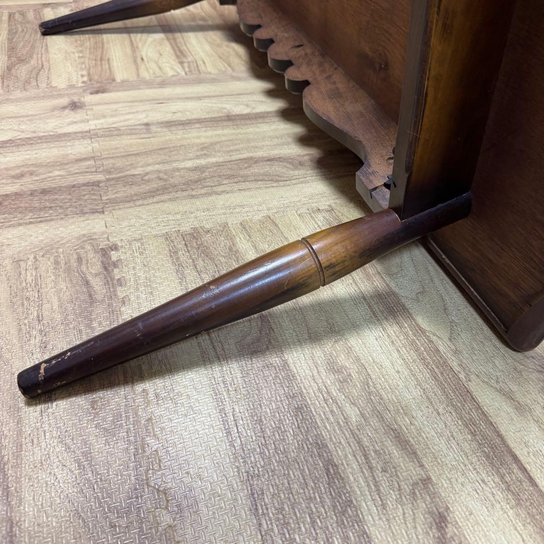 飛騨産業　キツツキマーク　アンティーク 木製テーブル　　ローテーブル