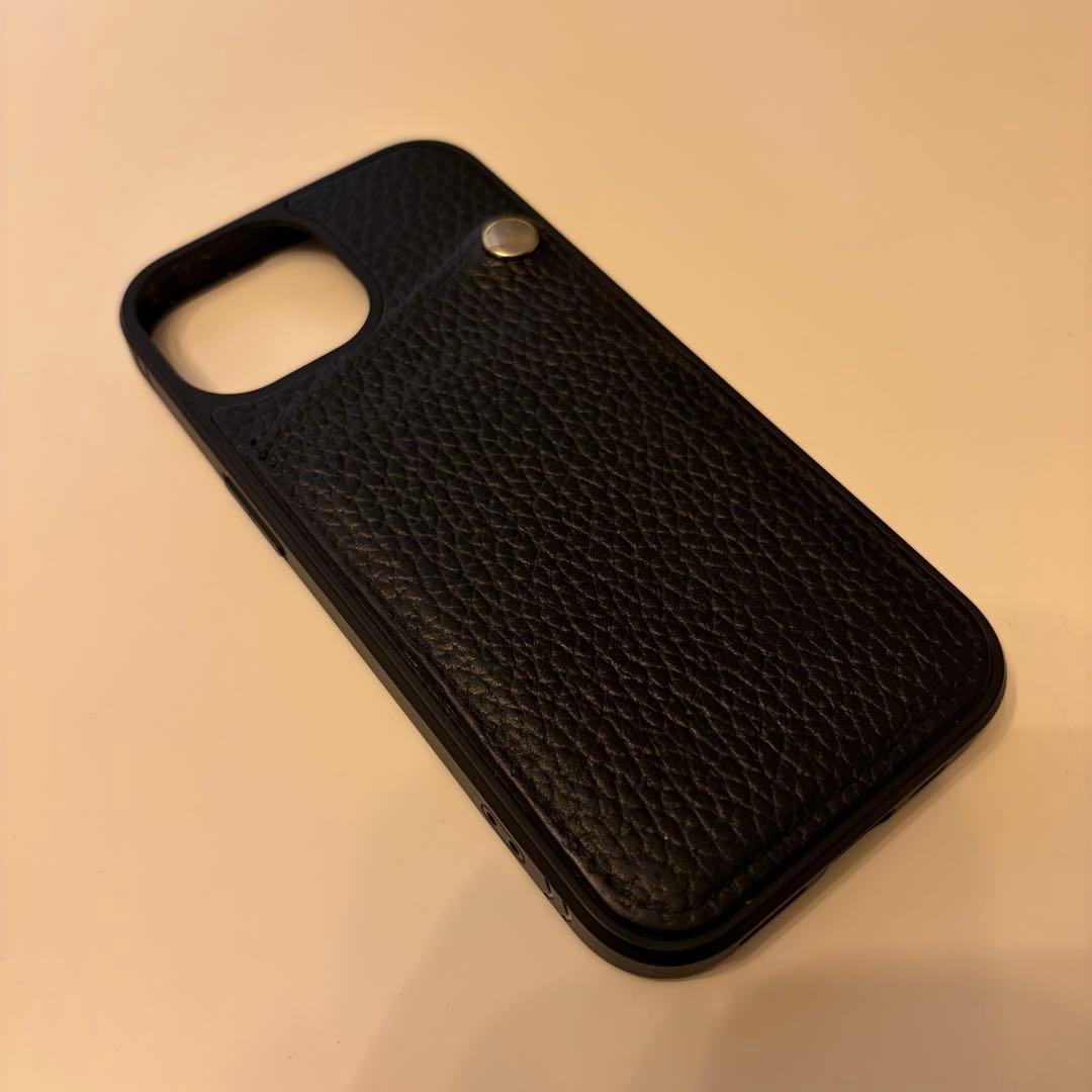 iPhone 15 SIMフリー　ブラック 本体 ガラスフィルム　本革ケース付き