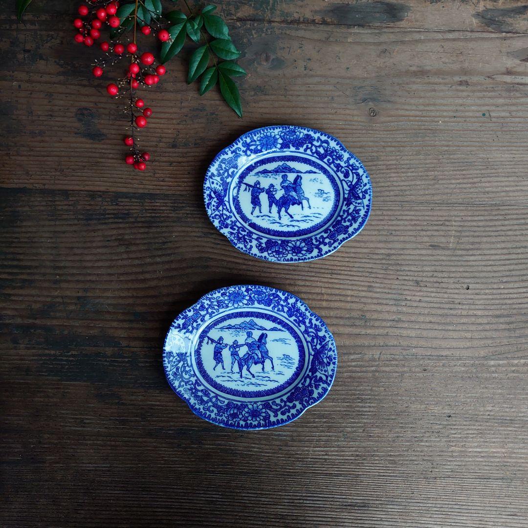 【ご成約】古伊万里 色絵金彩 花鳥図 花縁 5寸なます皿と骨董の器 おまとめ