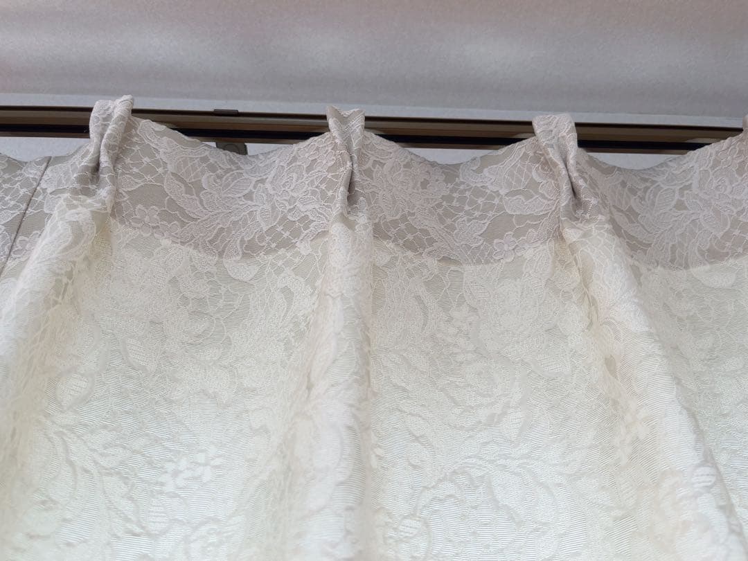 【美品】オーダーカーテン、レースカーテン