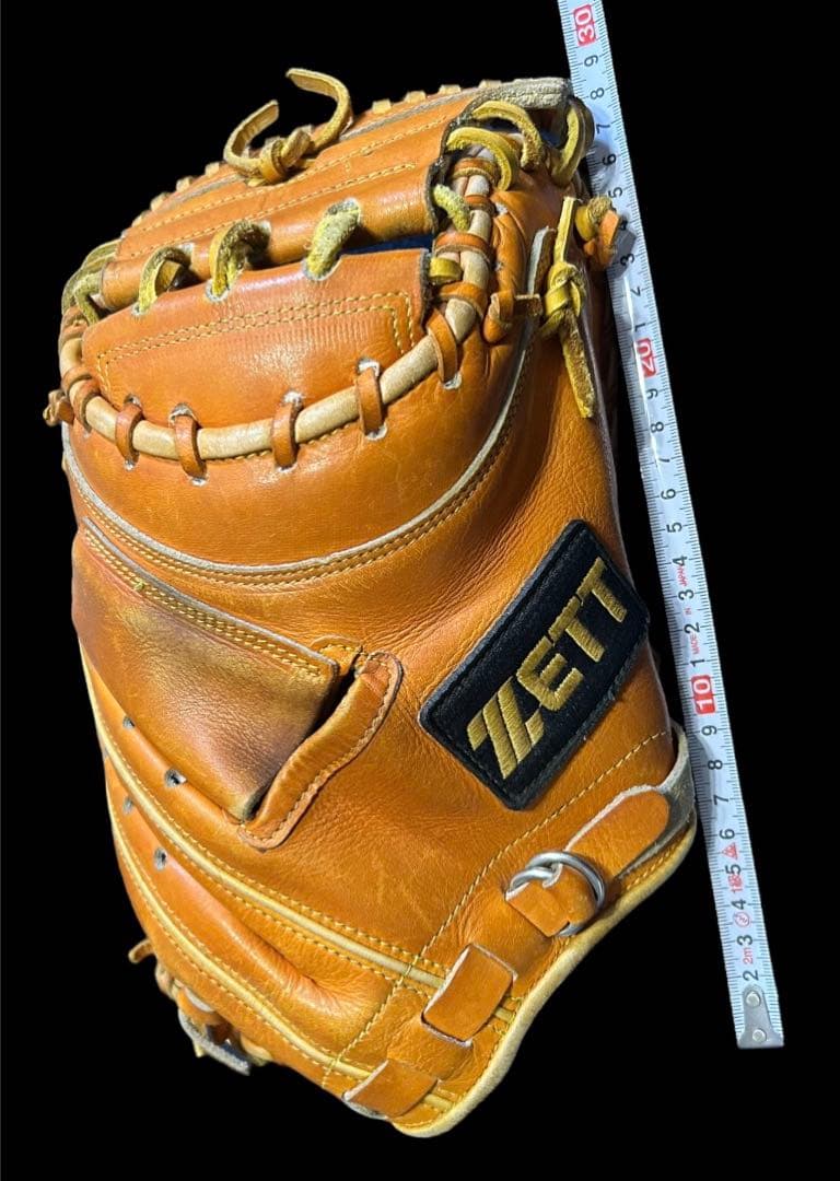 ZETT　最上級ランクプロステイタス 希少旧ラベル　キャッチャーミット 軟式用