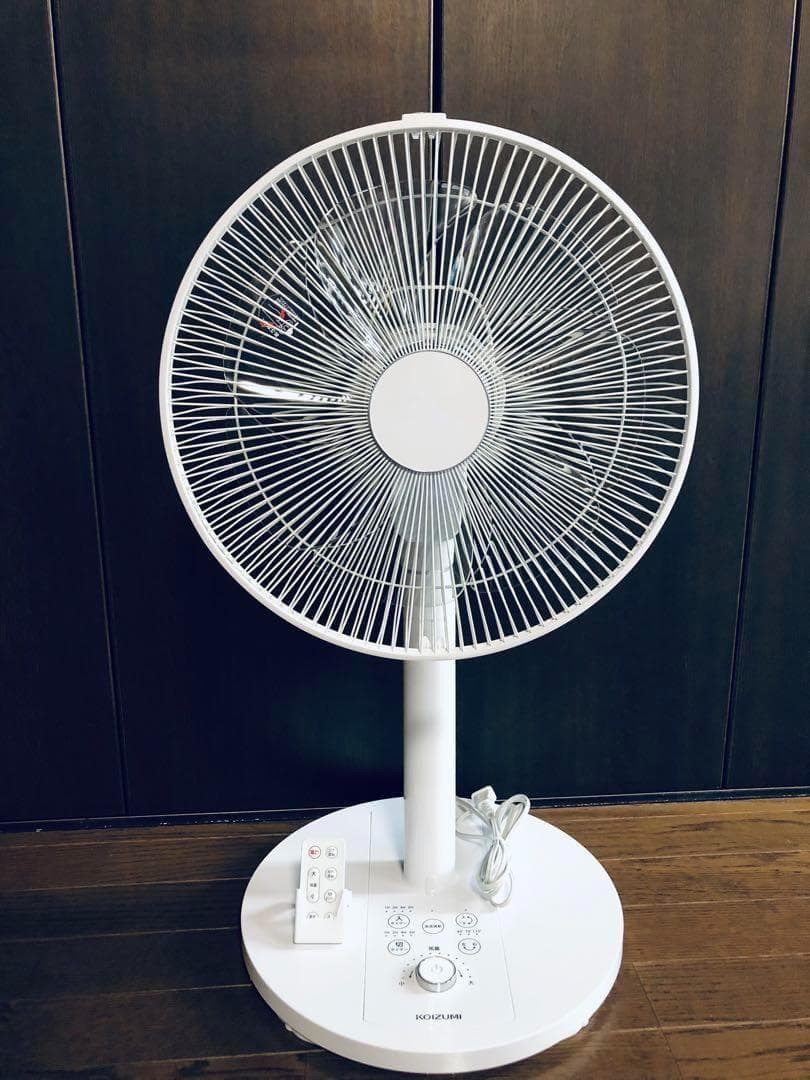 【美品】上下左右自動首振り DCモーター サーキュレーター 扇風機 リモコン付