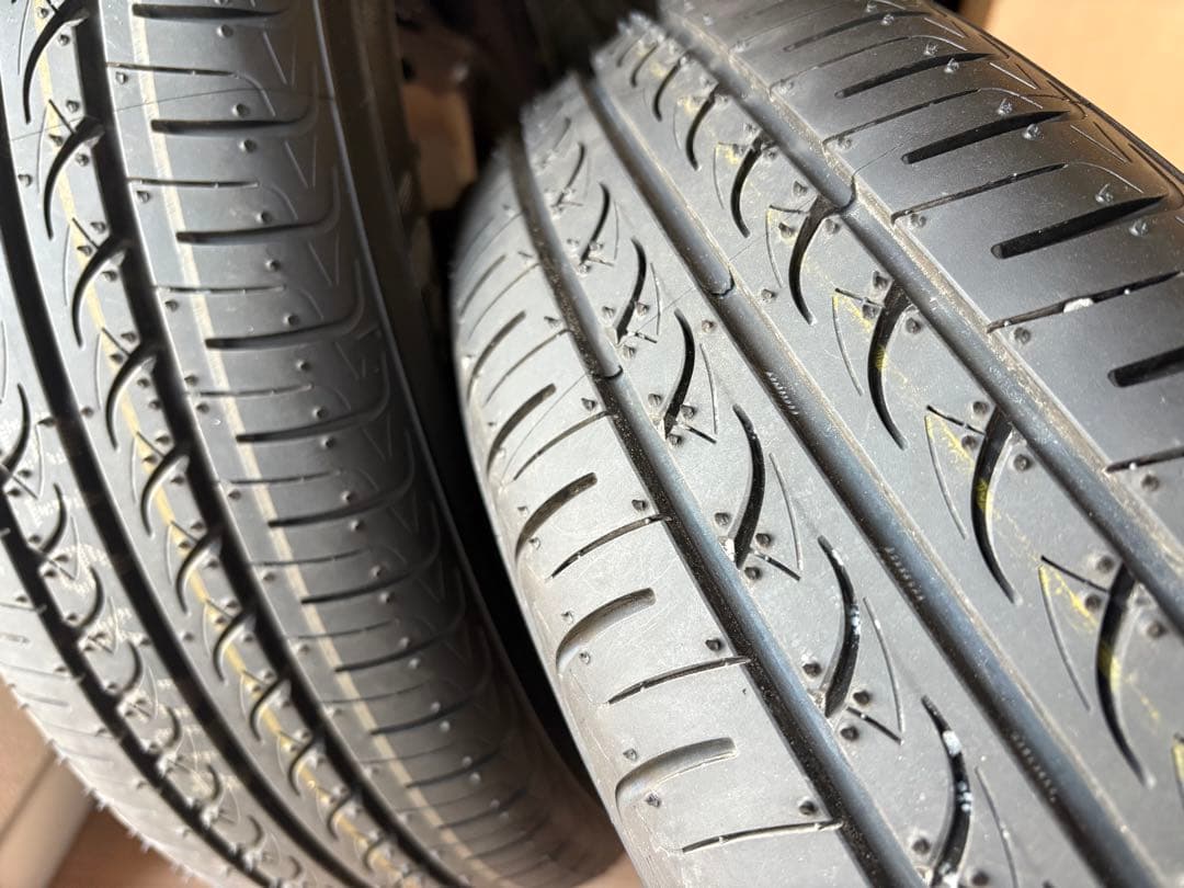 【新車外し】NBOX純正鉄チンホイール付きタイヤ4本セット①