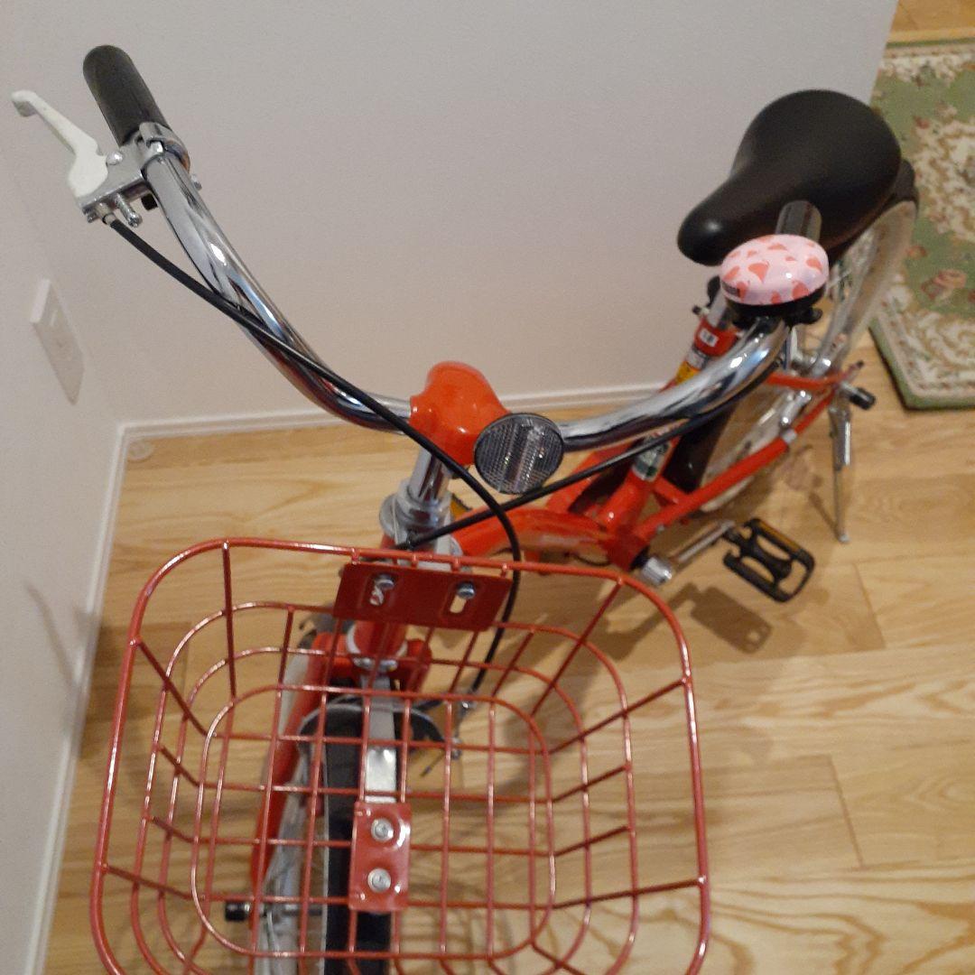 アサヒ子供用自転車 　赤　補助輪.補助バー.バスケット付き　18インチ