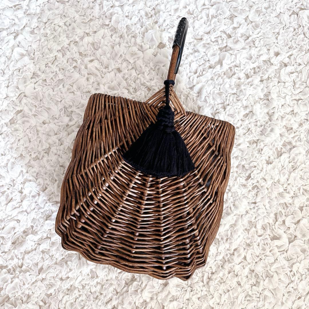 Pale Jute weekend basket Large カゴバッグ
