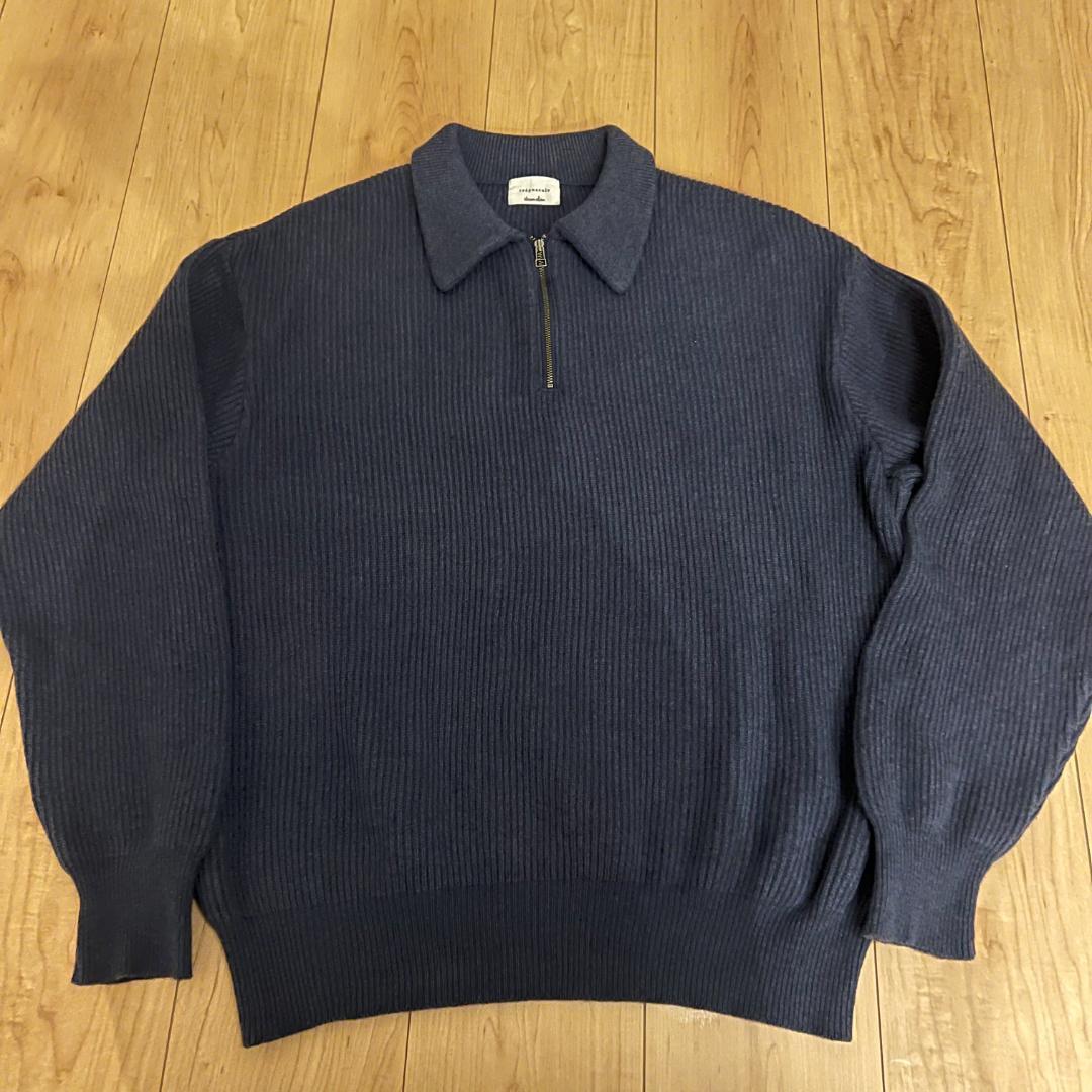 トップス 22aw Crepuscule x Steven Alan Zip Polo 1