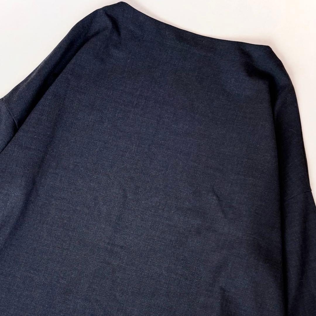 美品　ジャーナルスタンダードラックス　ミドルツイルボートネックブラウス　グレー