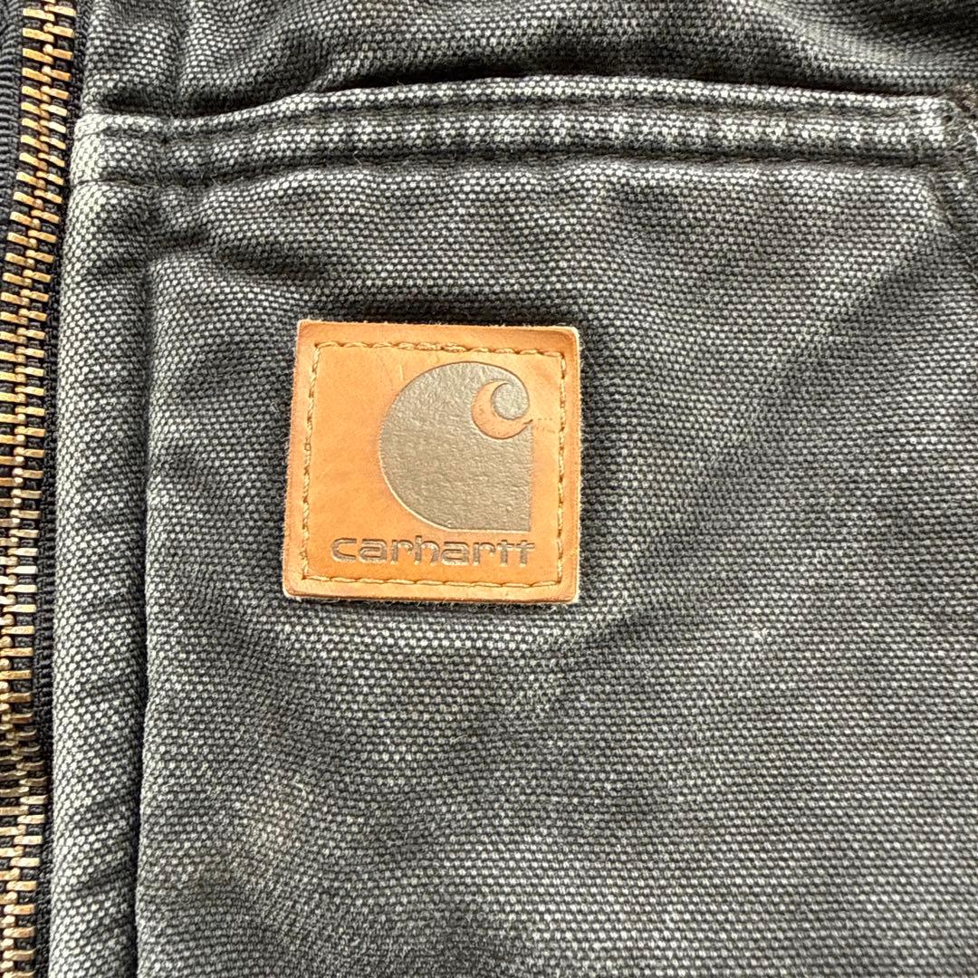 Carhartt ブラック ベスト Danforth Shop刺繍