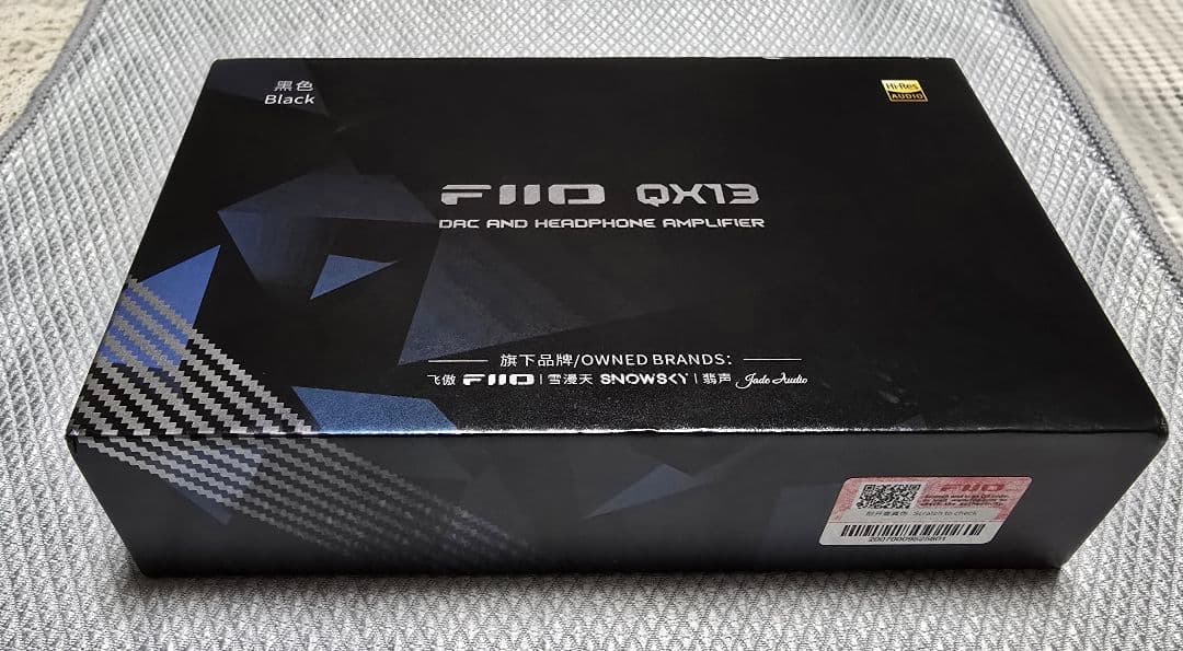 最終値下げ！超美品　FIIO QX13 DAC　カーボンファイバーブラック