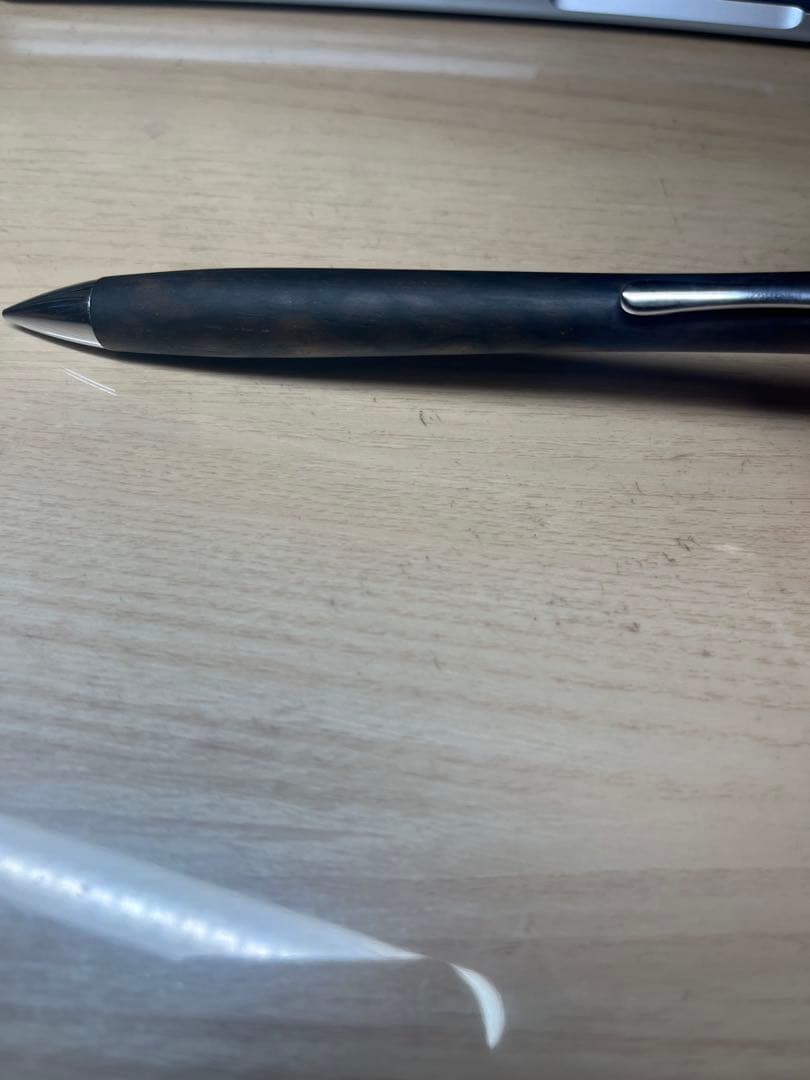 【値下げ交渉可】工房楔　黒柿孔雀杢　0.5mmシャーペン