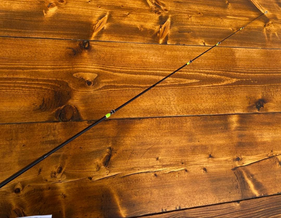 超コンパクト　トラウトロッド　5ft スピニングロッド グリーン　渓流釣り