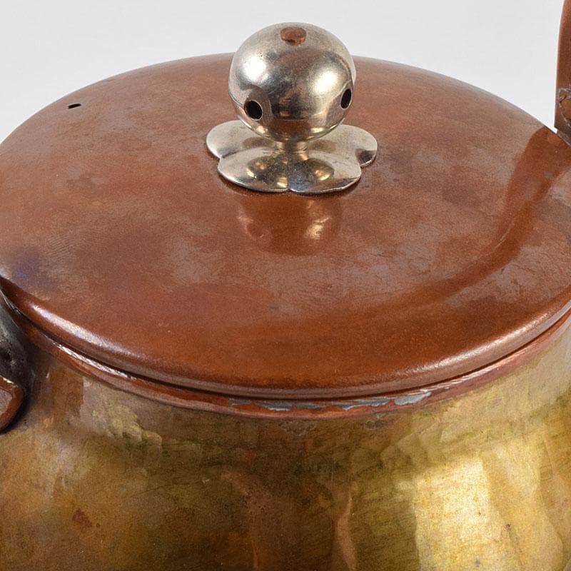 煎茶道具　銅製　銀摘　湯沸　水注　時代箱　U　R9474H