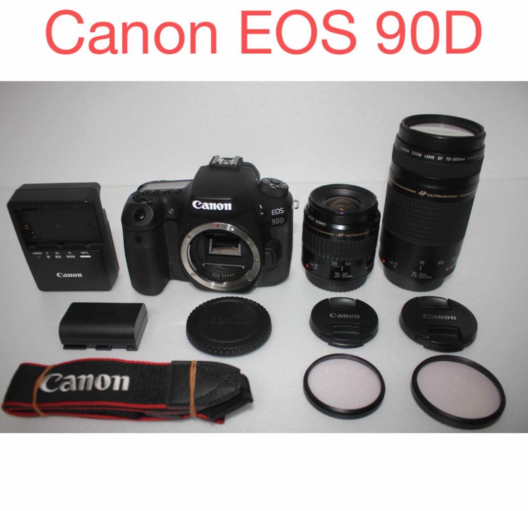 一眼レフカメラ/Canon EOS 90D標準&望遠ダブルレンズセット