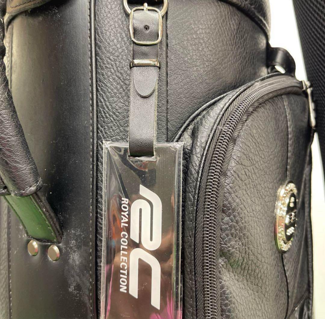 ロイヤルコレクション キャディバッグ　ゴルフバッグ8.5インチ　黒　ブラック