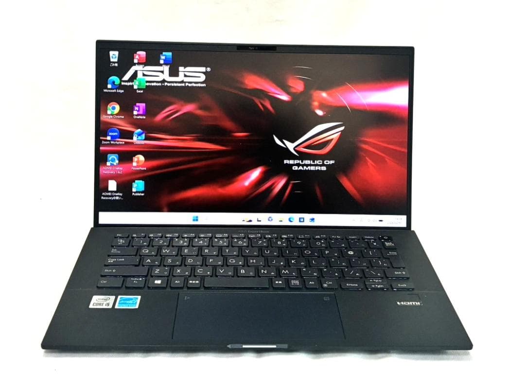 美品 2021年製 ASUS ExpertBook 薄型 軽量 長時間バッテリー