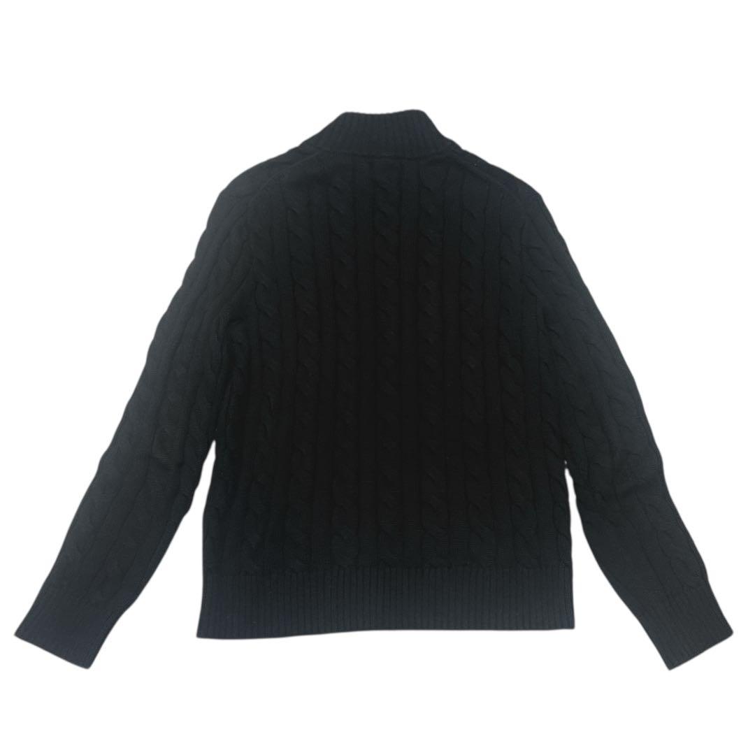 極美品　POLO RALPH LAUREN ケーブル　ニット ハーフジップ　黒