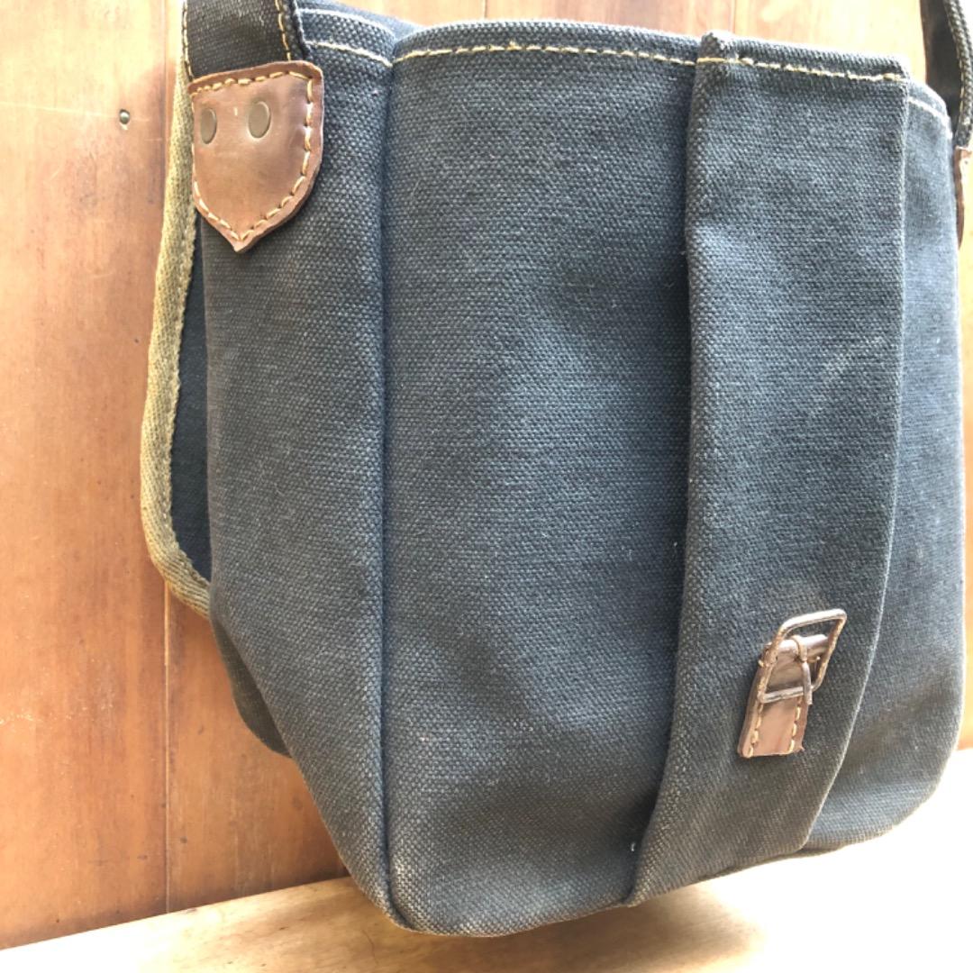 必見！オールドヴィンテージ　極厚帆布 ショルダーバッグ　レア