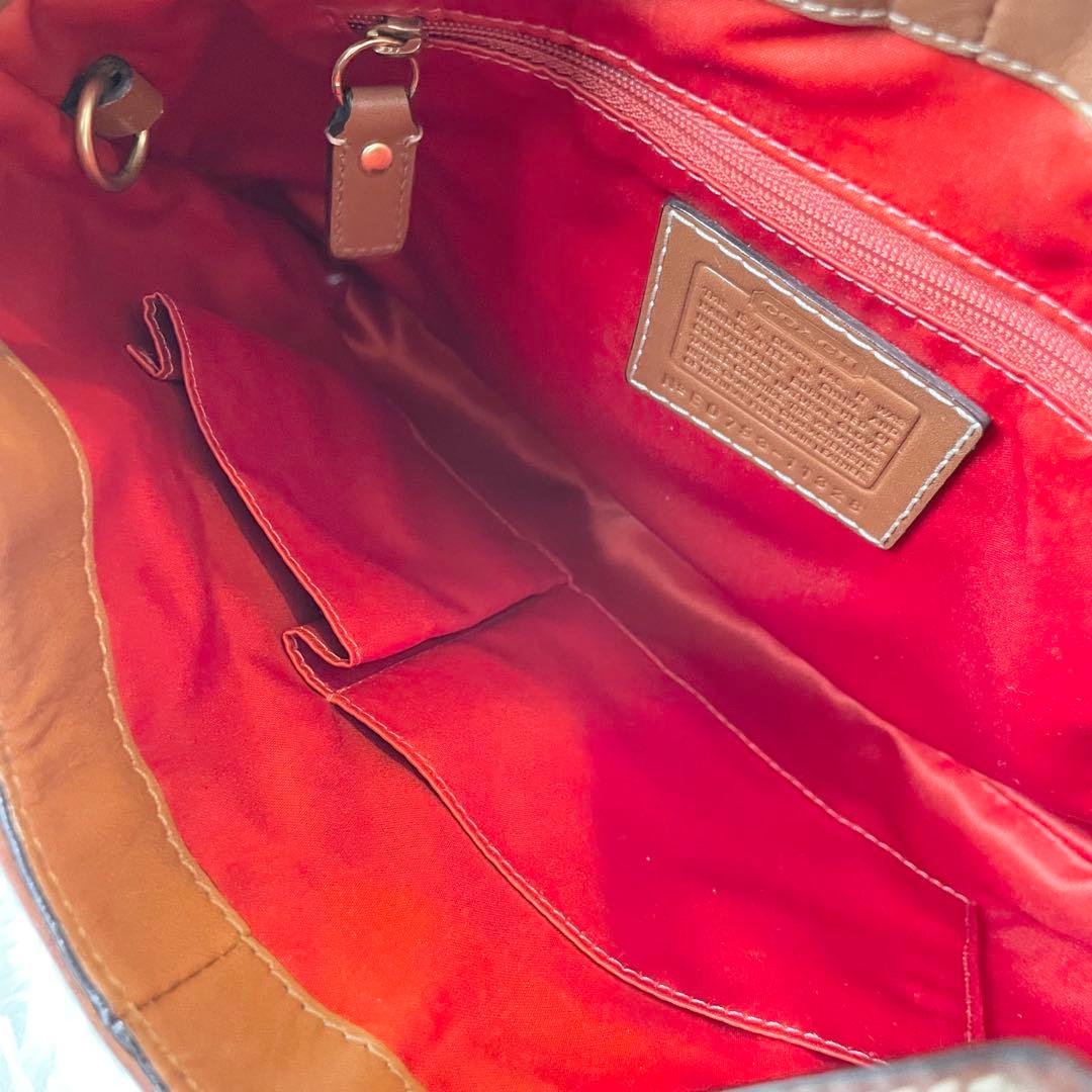 バッグ Coach Signature Leather Hobo Bag