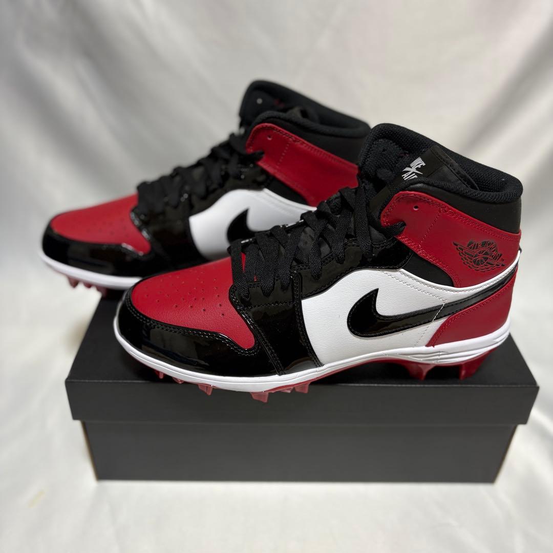 Jordan 1 Mid TD　RED　アメフト スパイク 28.0cm　Y