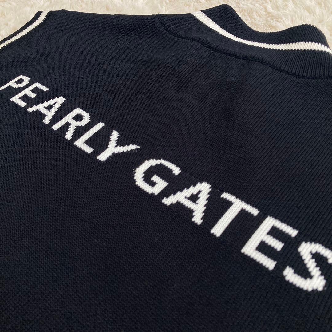 美品！PEARLY GATESパーリーゲイツ　モックネック　ハーフジップベスト
