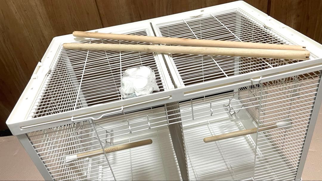 仕切り付き鳥かご　多頭飼い用バードゲージ
