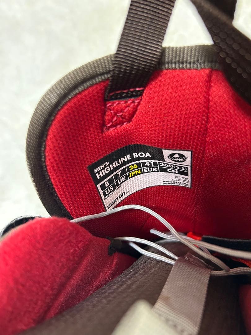 美品 BURTON HIGHLINE BOAスノボブラウンスノーボードブーツ26
