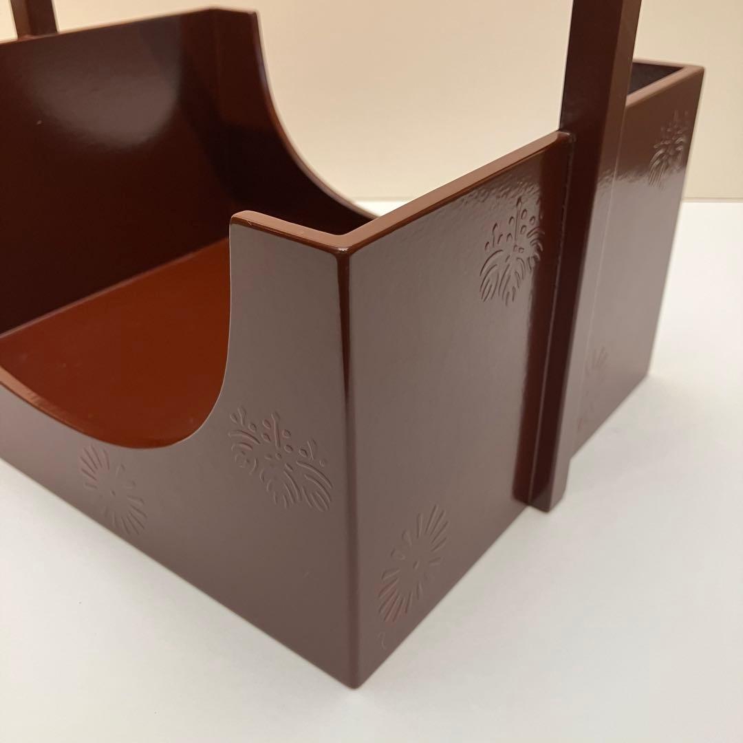 紫雲一閑 塗 莨盆 鐘楼堂 一閑 茶道 茶道具 送料込　美品