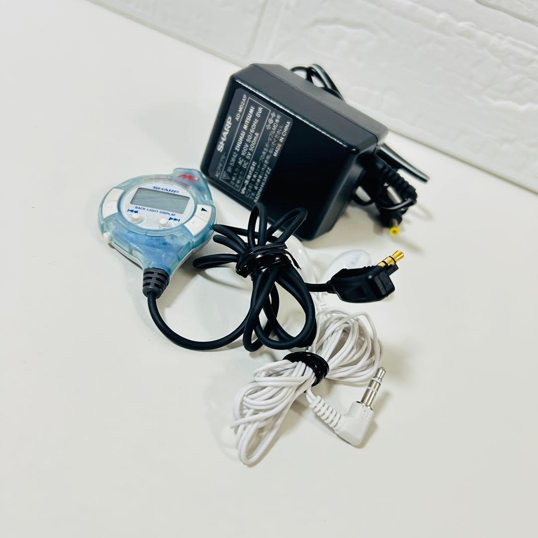 【動作品】【外観超美品】SHARP MDヘッドフォンプレーヤー MD-ST501