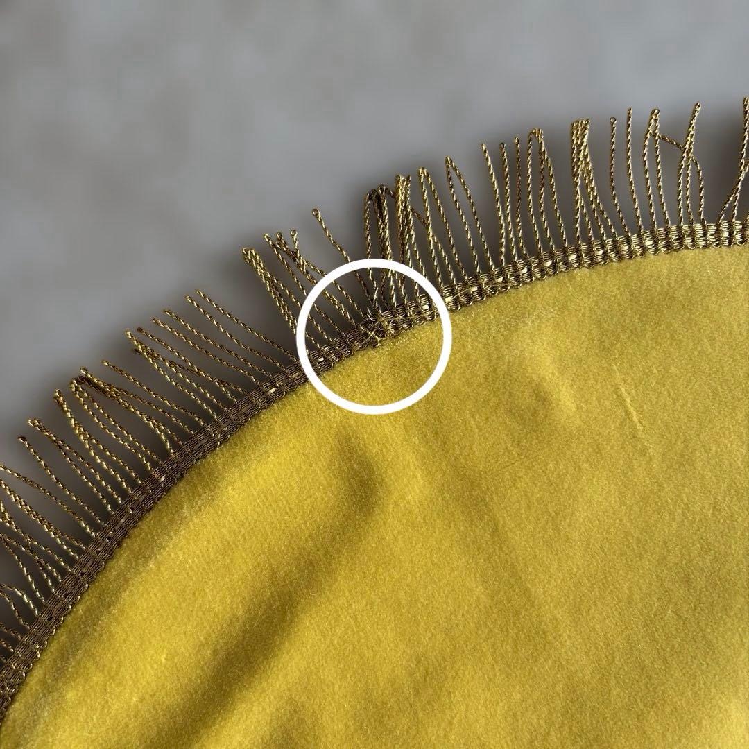 ドイリー・ベロアマスタード・アンティークブレード　Mサイズ