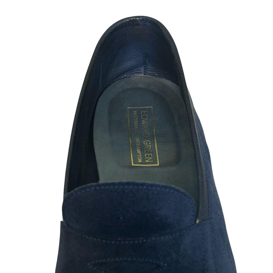 はや エドワードグリーン ピムリコ スエードスクエアローファー 26.5