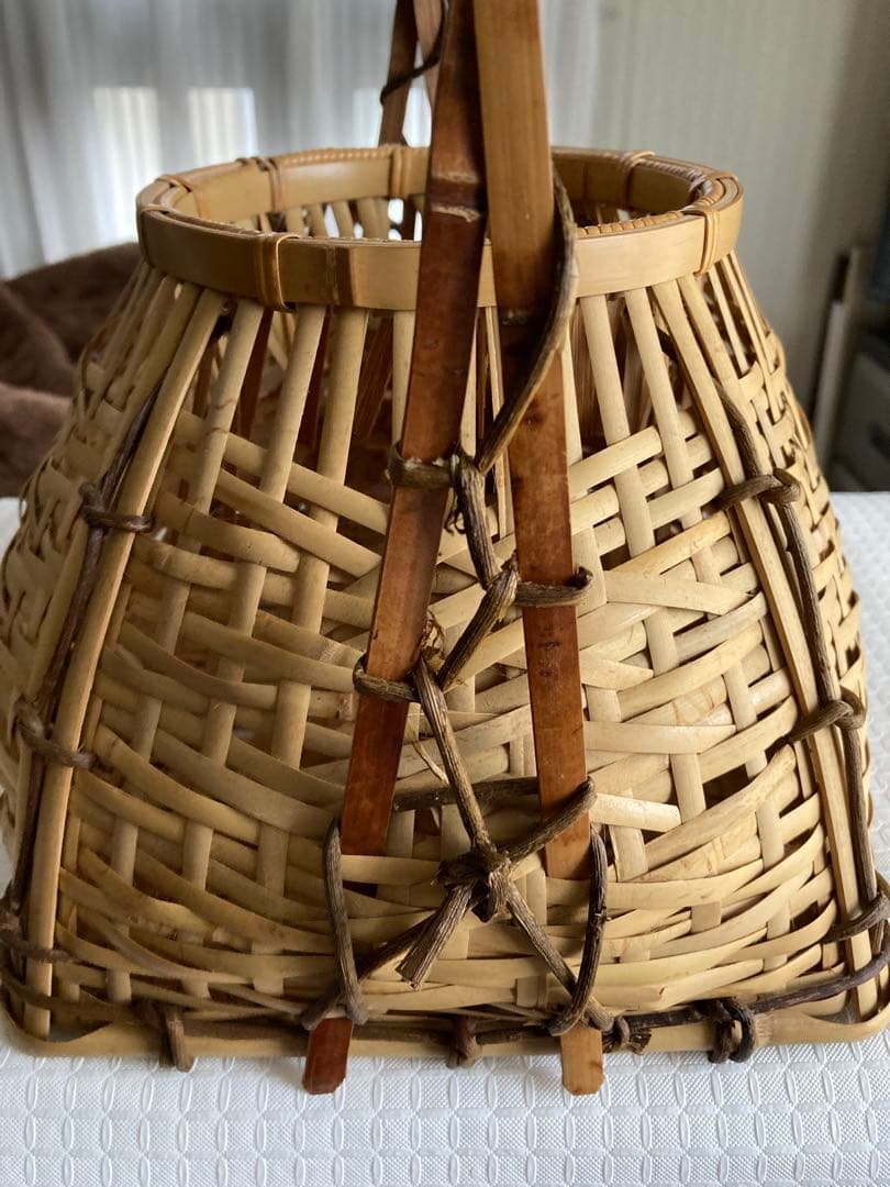 茶道具　花入　宗全籠　 栗田元竺造