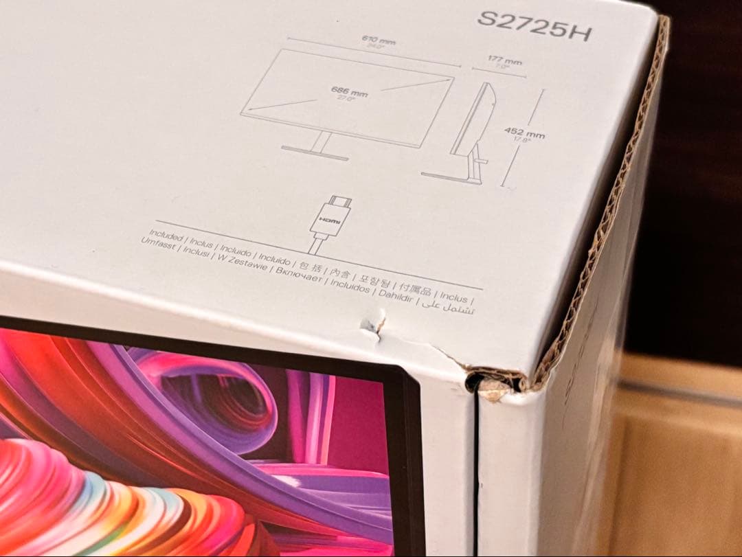 Dell S2725H-A 27インチモニター【Amazon限定】