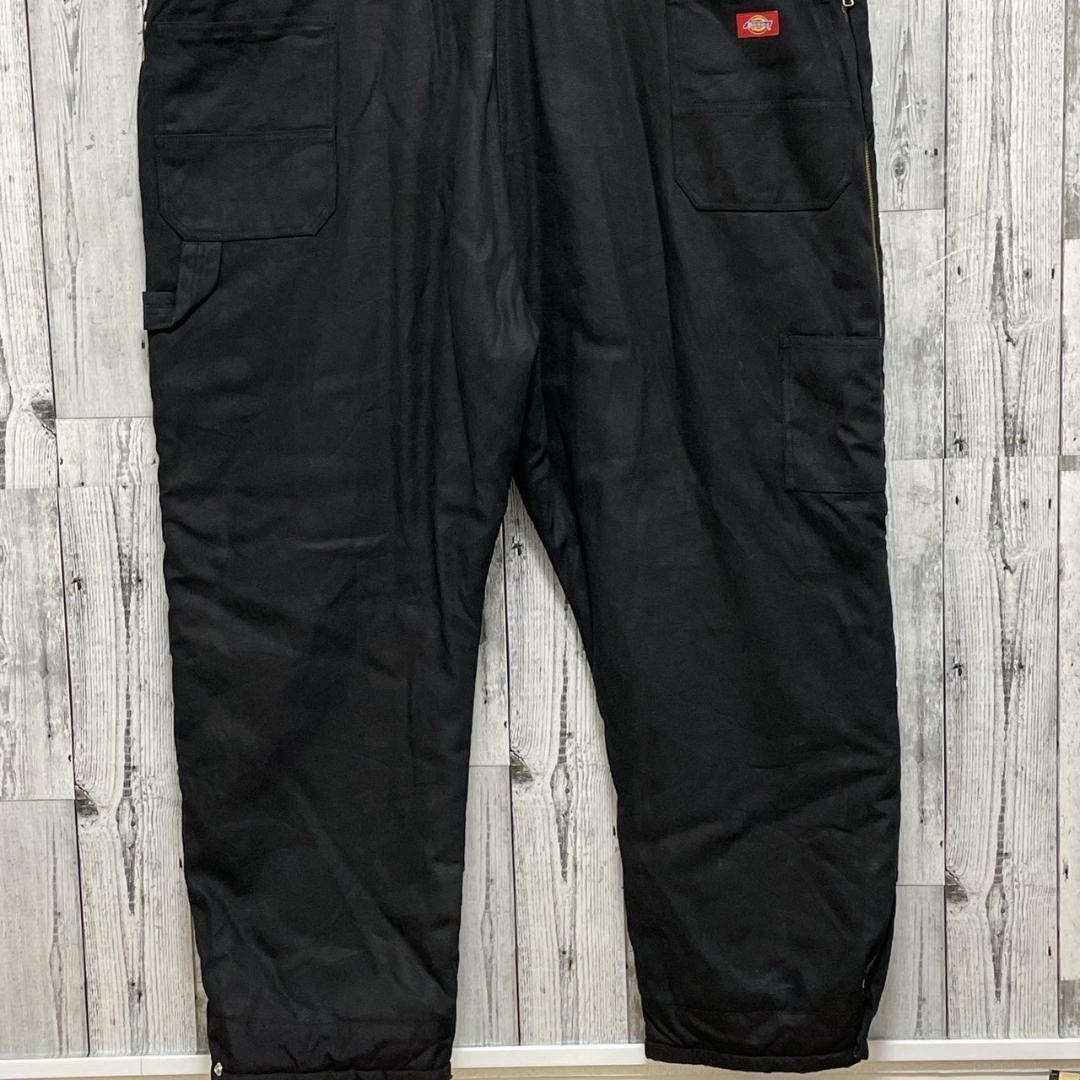 Dickies ディッキーズ オーバーオール ダック 中綿 ブラック 4XL
