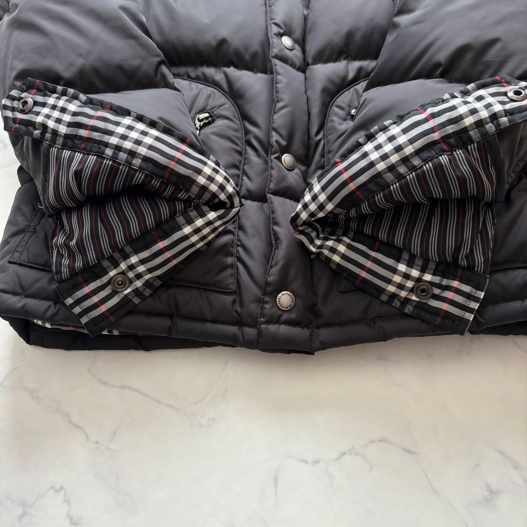 バーバリーブラックレーベル 2WAY ダウンジャケット Lサイズ ファー