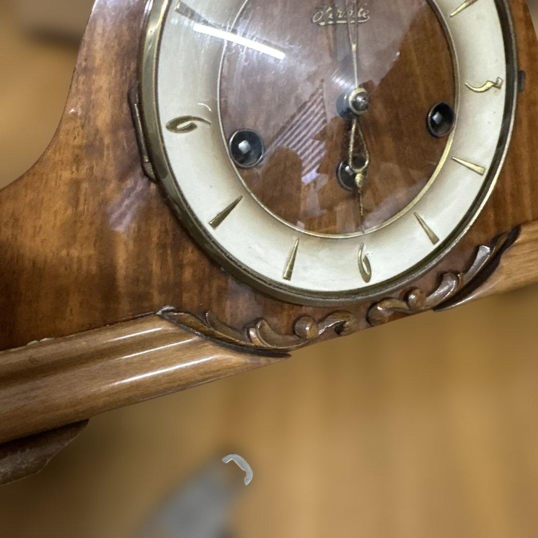 GERMANY Hermle ヘルムレ ゼンマイ式置時計 アンティ－ク