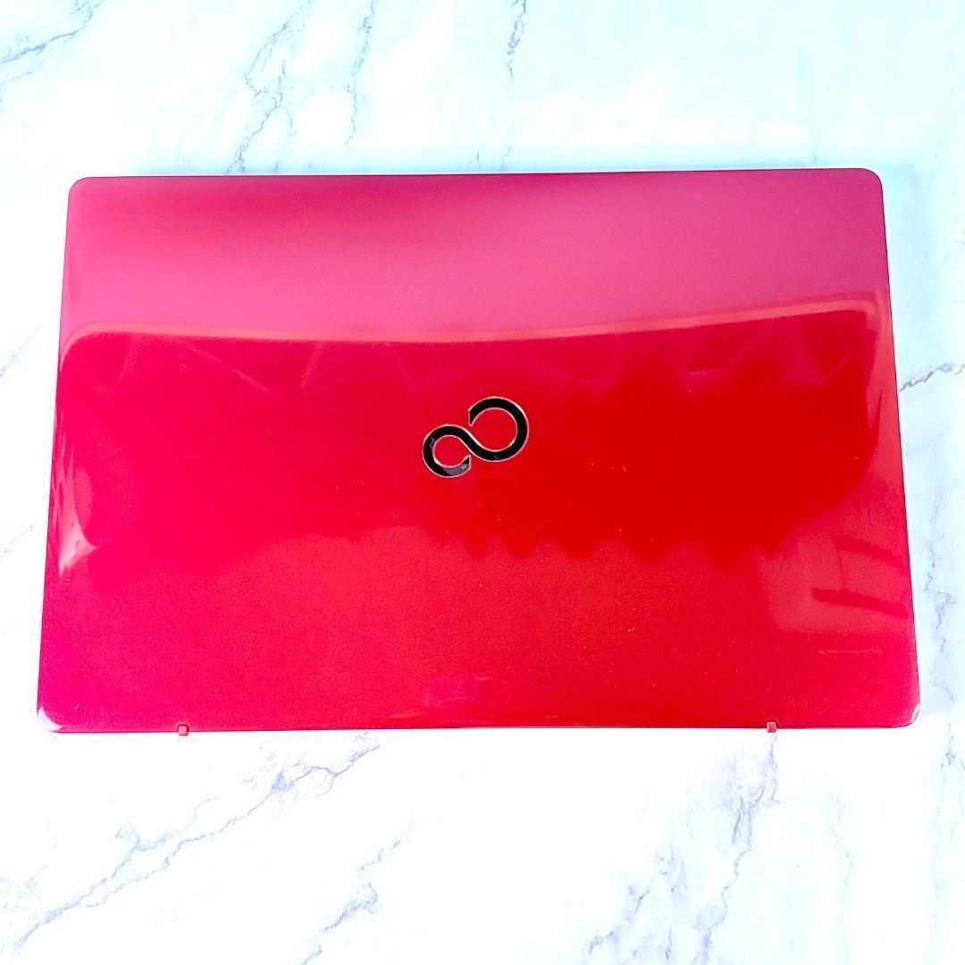 美品レッド！Corei7・メモリ8GB・SSD・ブルーレイ・ノートパソコン