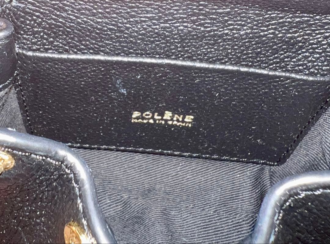 POLÈNE Numéro Un Microバッグ 黒